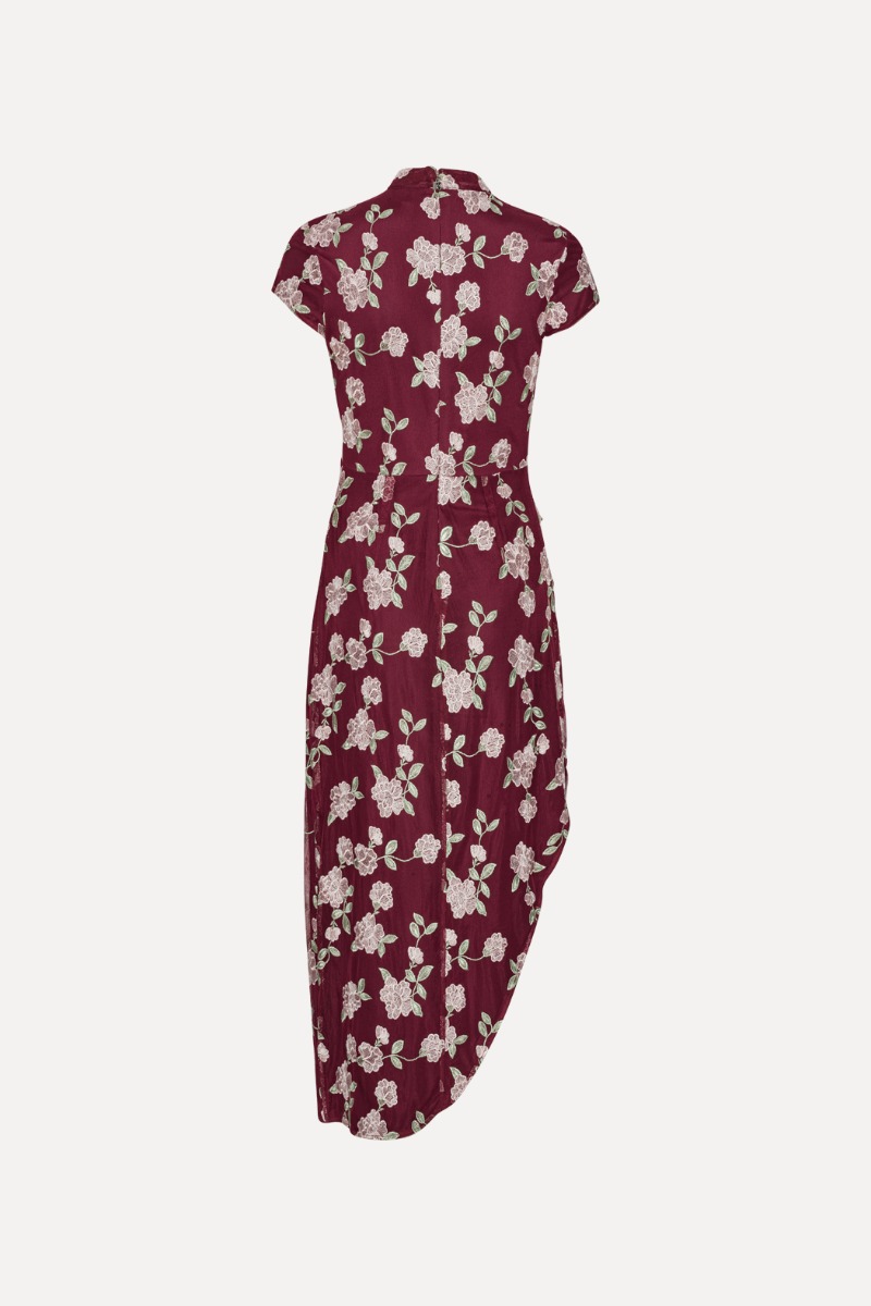 black tier midi dress Contrast Ric Rac Detail Multi Tiered PTYPE--Woven Dress Machine wash cold Bottom Size:31x32 Plus Size Women Elegant
