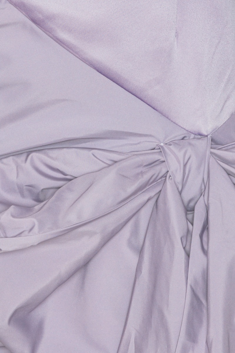 Satin Bow Dress Purple - ROTATE Birger Christensen