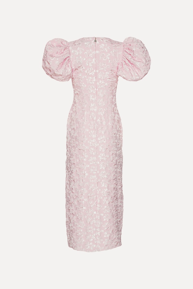 pink puffer dress pink puffy dress Zapakasa Women Hot Pink Prom Dress with Ruffles A-Line Puff Sleeves Party
