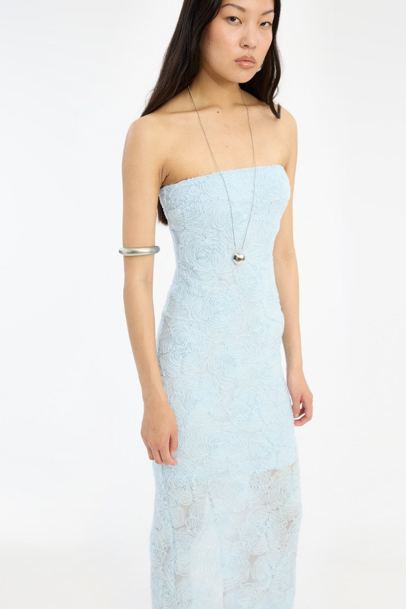 satin blue bridesmaid dresses Halter Neck Dress Style:High Neckline Collection:Rosalia 4th & Reckless Structured