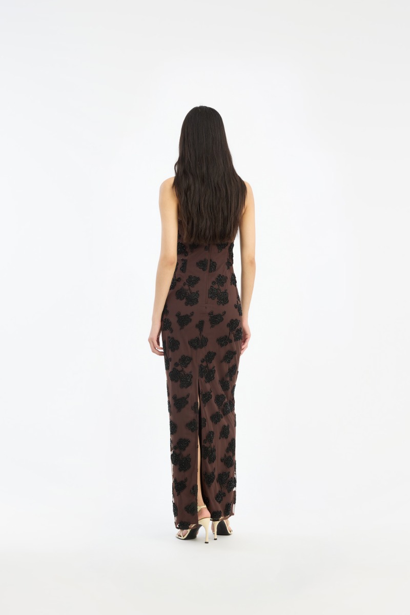 maroon boho maxi dress - Dress - Sundress - Lace Dress Length:44 6-height_164-170-cm 90s Polka Dot Fashion: Featuring an elegant maxi