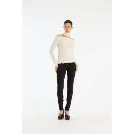 Knit Off-shoulder Top White - ROTATE Birger Christensen