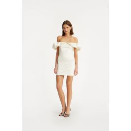 white mini slip dress Ivory Lace Mini Slip Dress by Prism Boutique