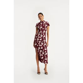 rotate mesh asymmetric dress Abstract Ember Mesh Asymmetrical Dress
