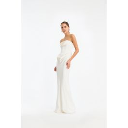Corsage Long Dress White - ROTATE Birger Christensen