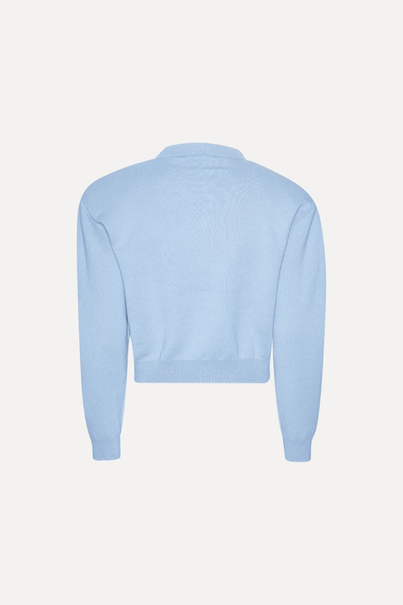 Firm Knit Cardigan Light Blue - ROTATE Birger Christensen