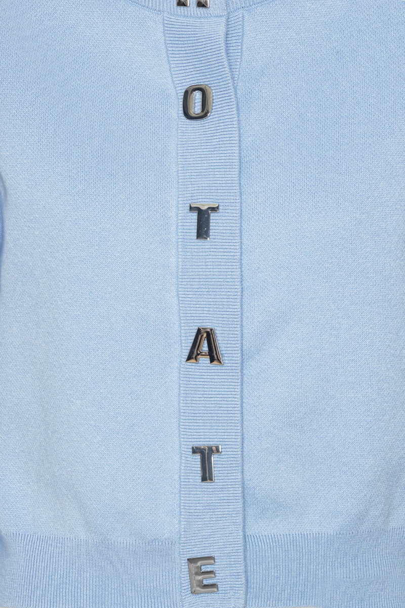 Firm Knit Cardigan Light Blue - ROTATE Birger Christensen