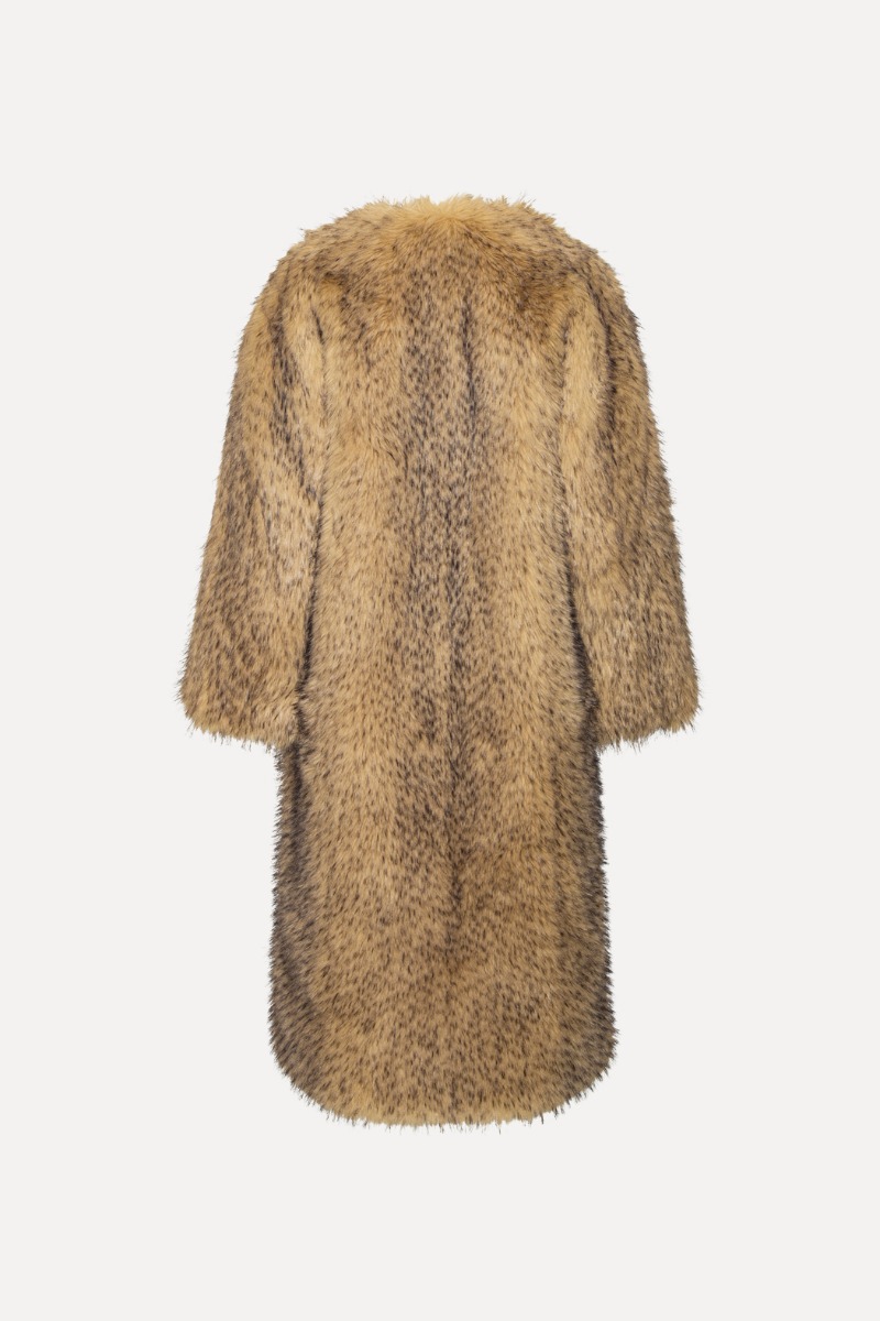BIRGER CHRISTENSEN ミンク　ロングコート Faux Fur Long Coat Beige - ROTATE Birger Christensen
