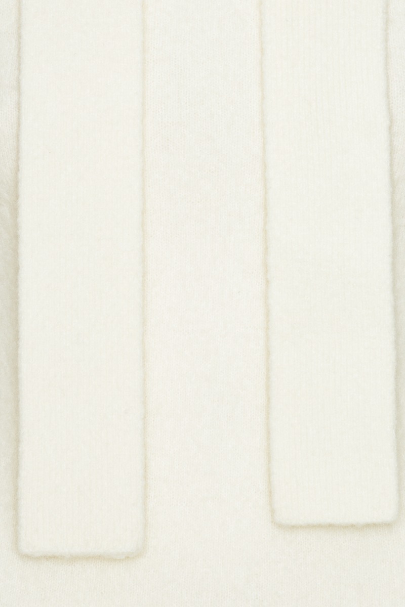 Knit Off-shoulder Top White - ROTATE Birger Christensen