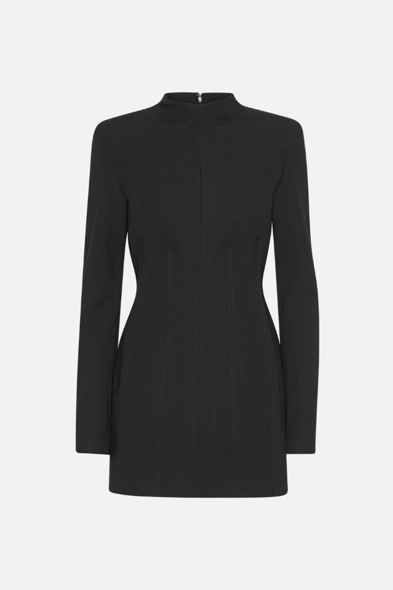 Suiting Ls Mini Dress Black - ROTATE Birger Christensen Suiting Ls Mini Dress Black - ROTATE Birger Christensen