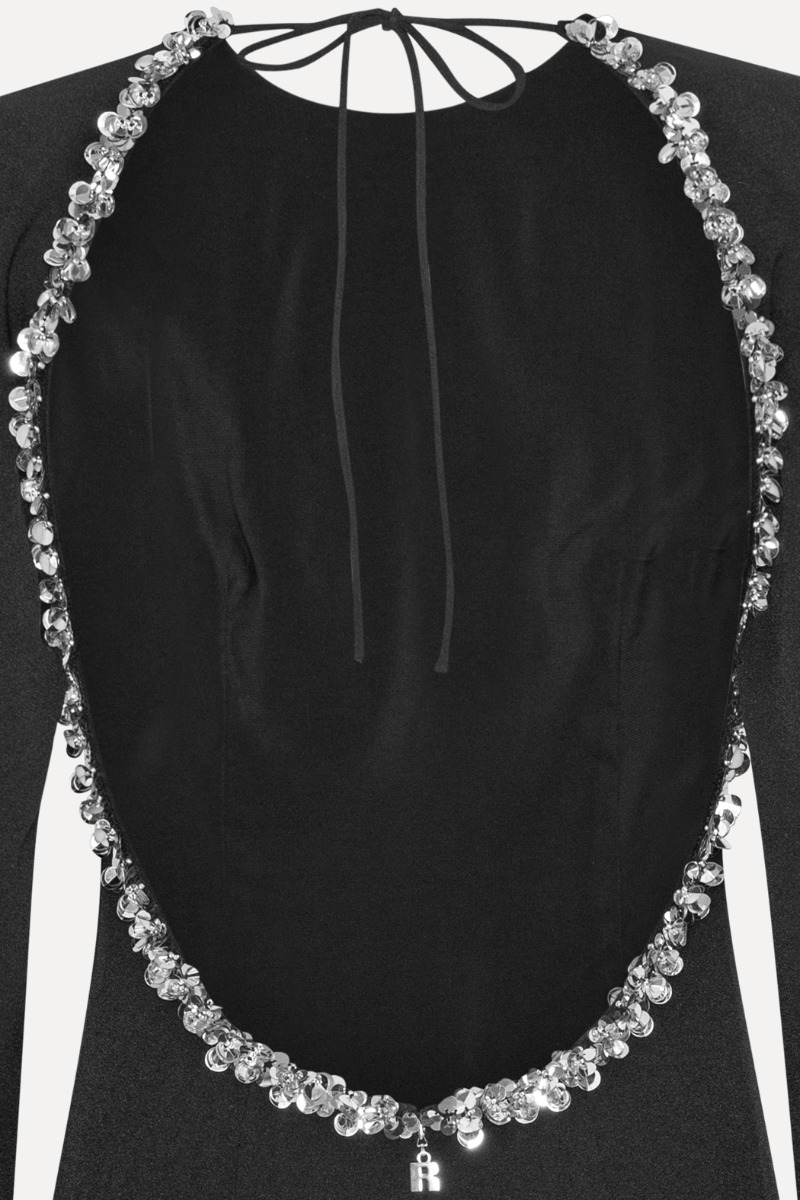 rotate open back dress ROTATE open-back slip dress, Ivory
