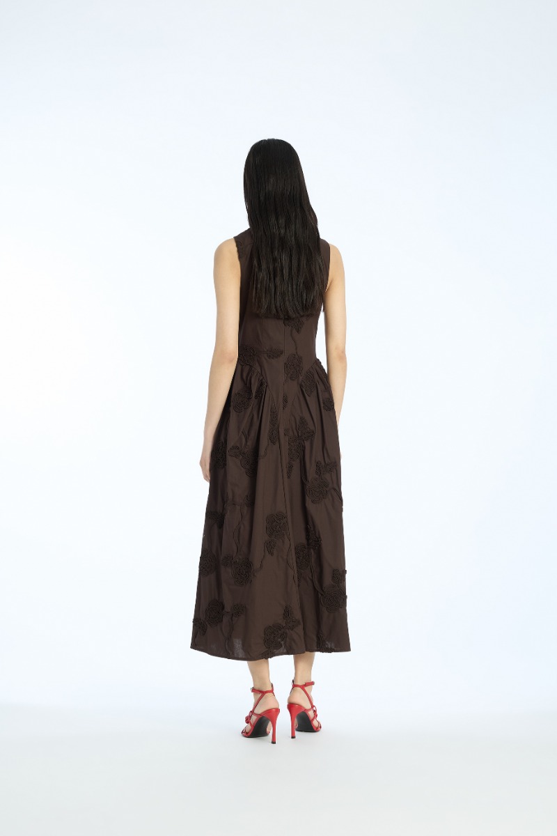 black dress with brown flowers Sweetheart Black Mermaid Prom Dress with Slit – FancyVestido main image 0