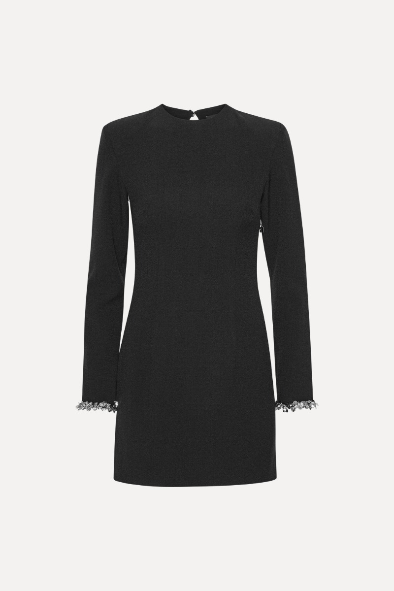 Crepe Mini Dress Black - ROTATE Birger Christensen