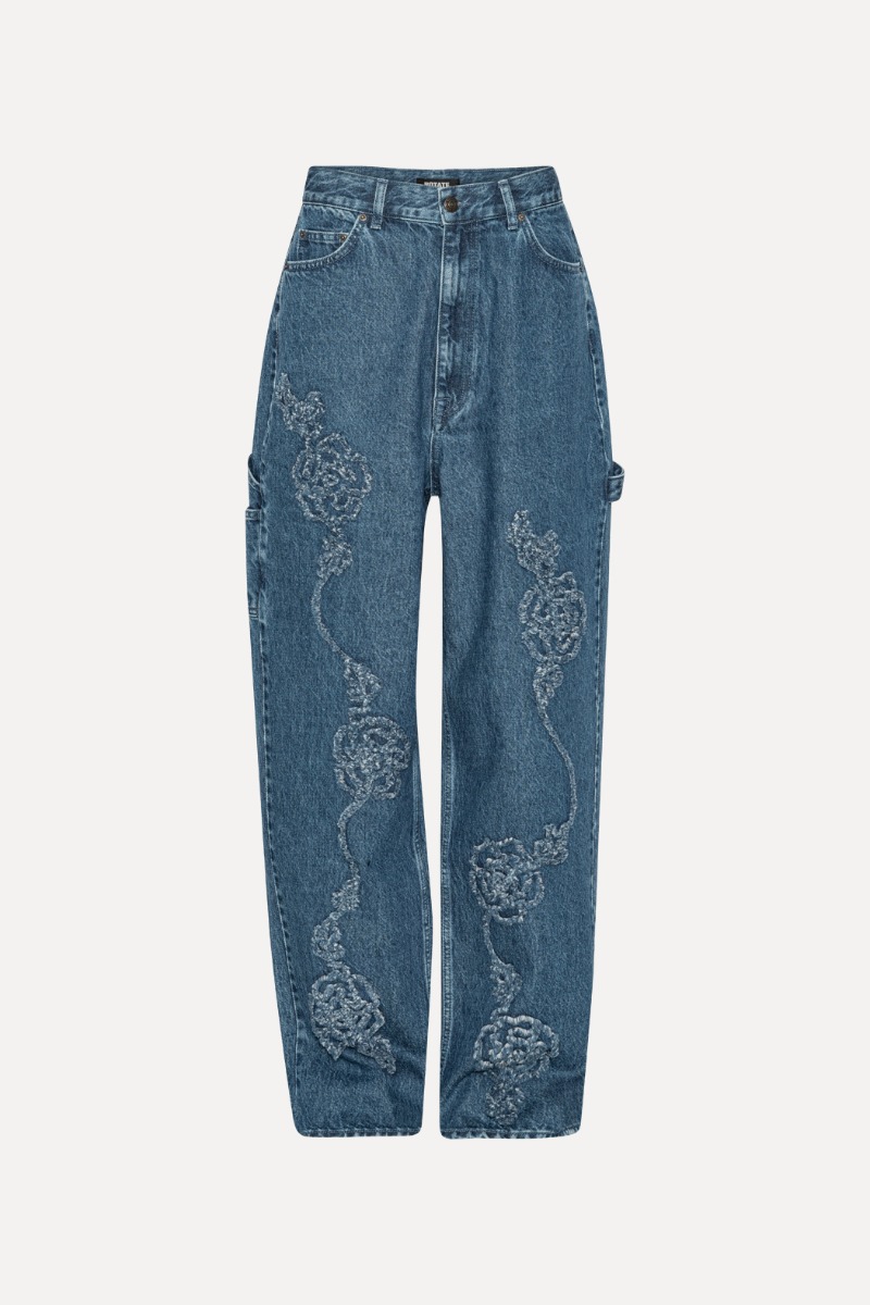Denim Boyfriend Jeans Medium Blue - ROTATE Birger Christensen