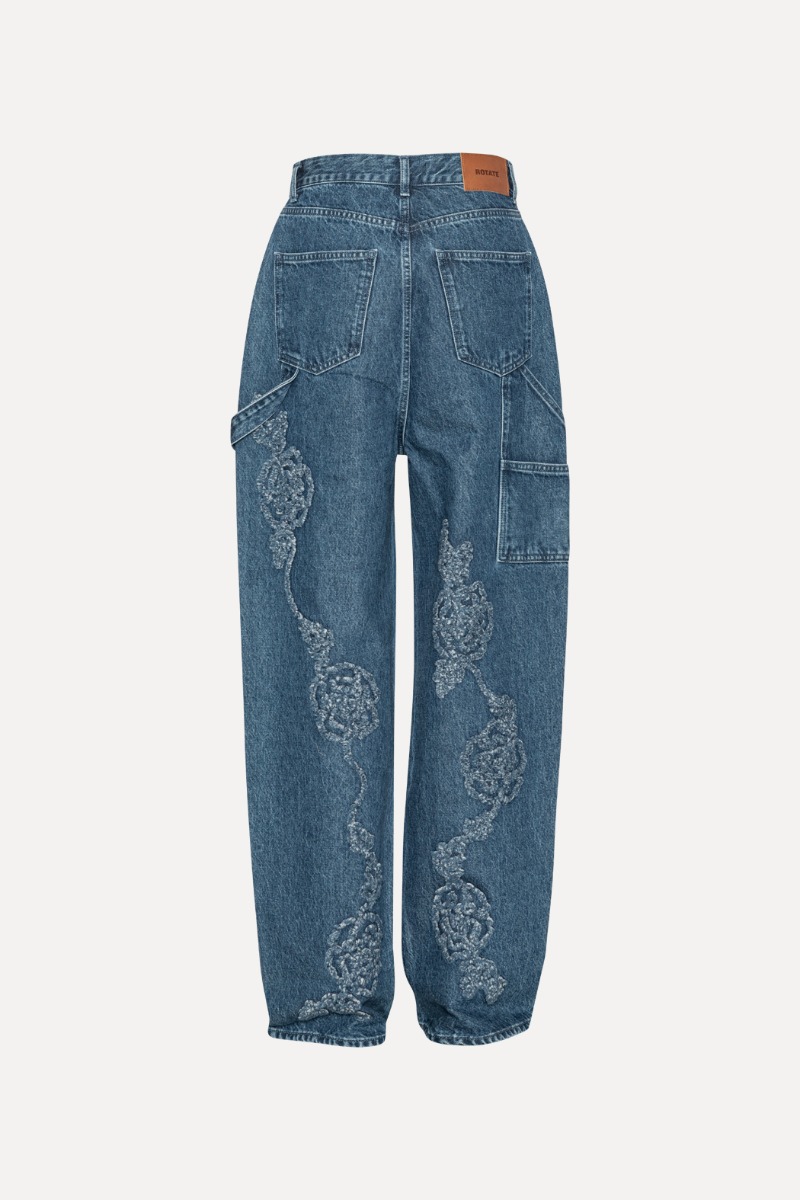 Denim Boyfriend Jeans Medium Blue - ROTATE Birger Christensen