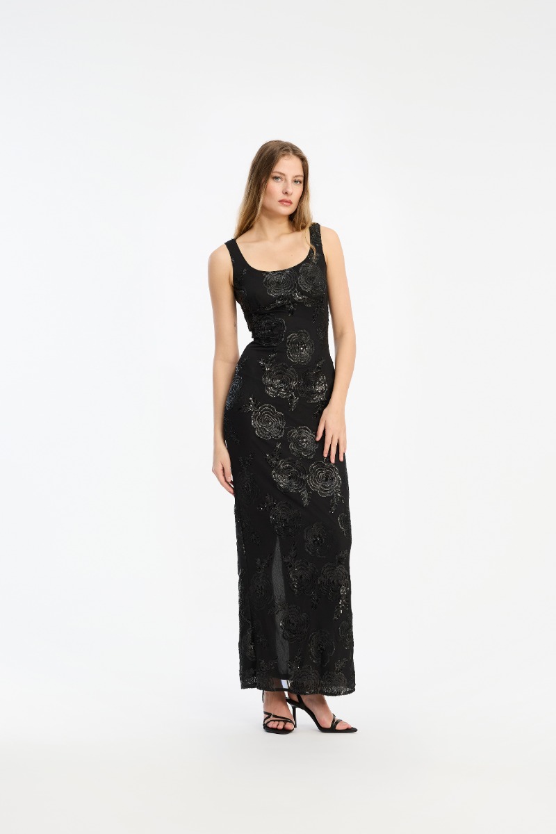 rotate glitter knit maxi dress Zjkrl main image 1