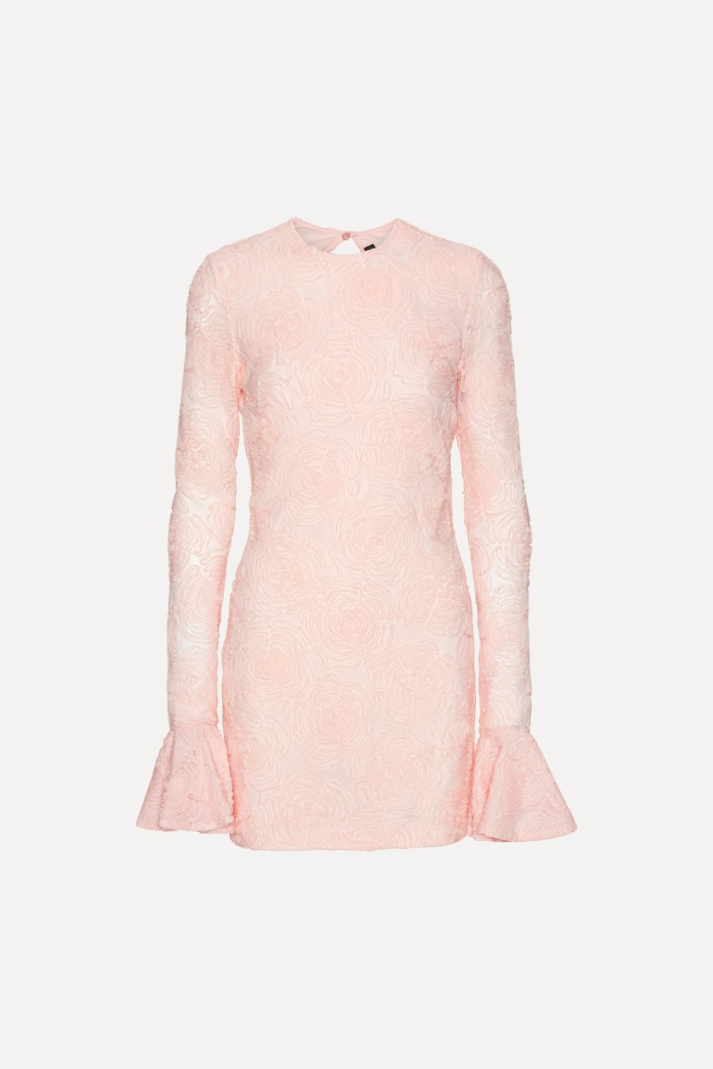 JILTU petite frill dress ピンク 0 Mesh Frill Mini Dress Light Pink - ROTATE Birger Christensen