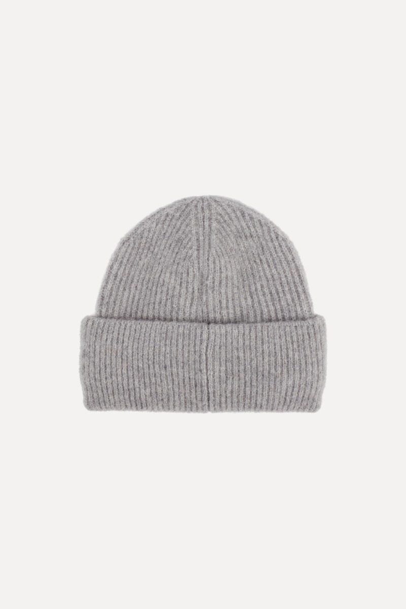 Rib Knit Beanie Light Grey - ROTATE Birger Christensen