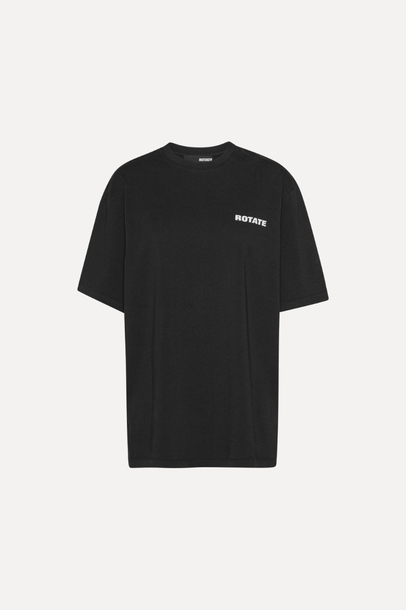 Jersey Oversized T-shirt Black- ROTATE Birger Christensen