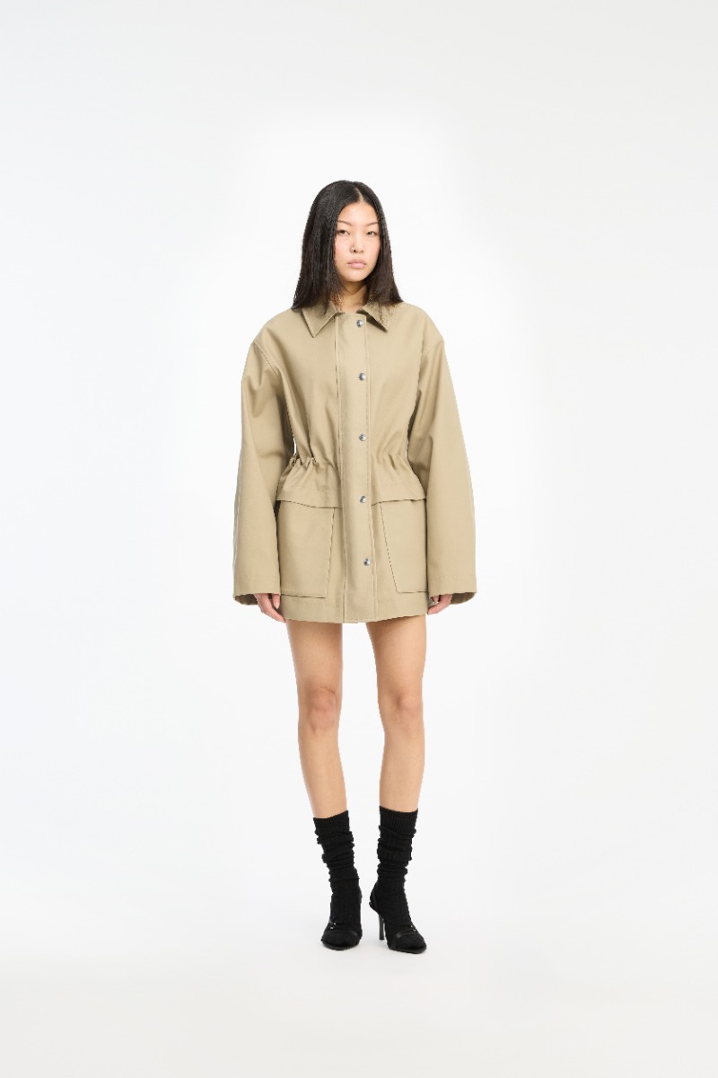 Heavy Twill Jacket Beige - ROTATE Birger Christensen