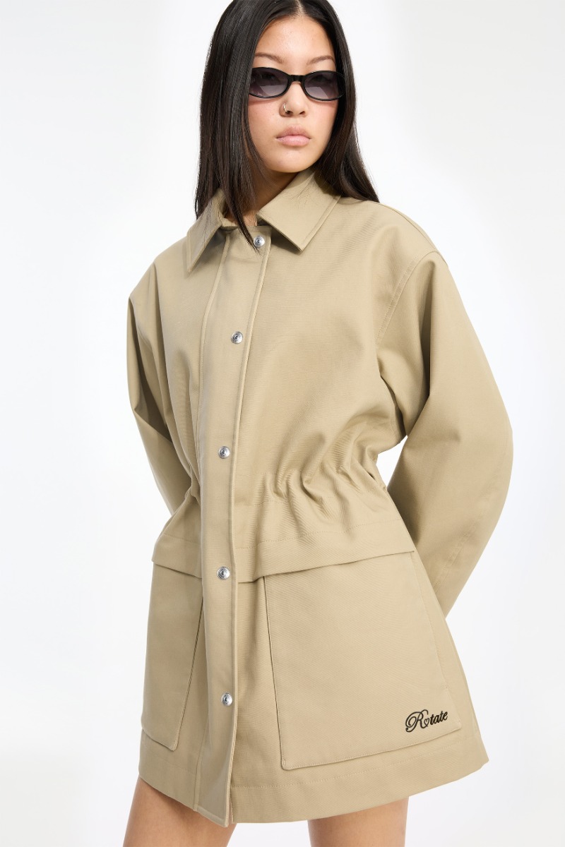 Heavy Twill Jacket Beige - ROTATE Birger Christensen