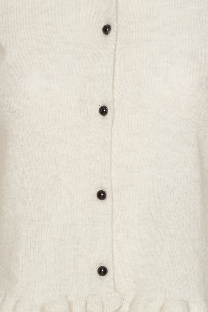 Knitted Polo Cardigan Light Grey - ROTATE Birger Christensen
