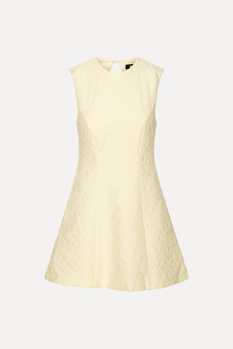 Jacquard Mini Dress Yellow - ROTATE Birger Christensen