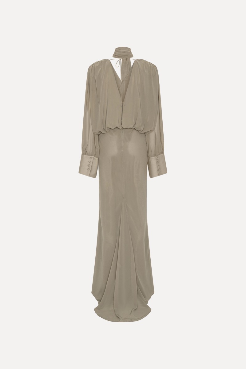 rotate chiffon maxi dress Chiffon Maxi Ruffle Dress by ROTATE
