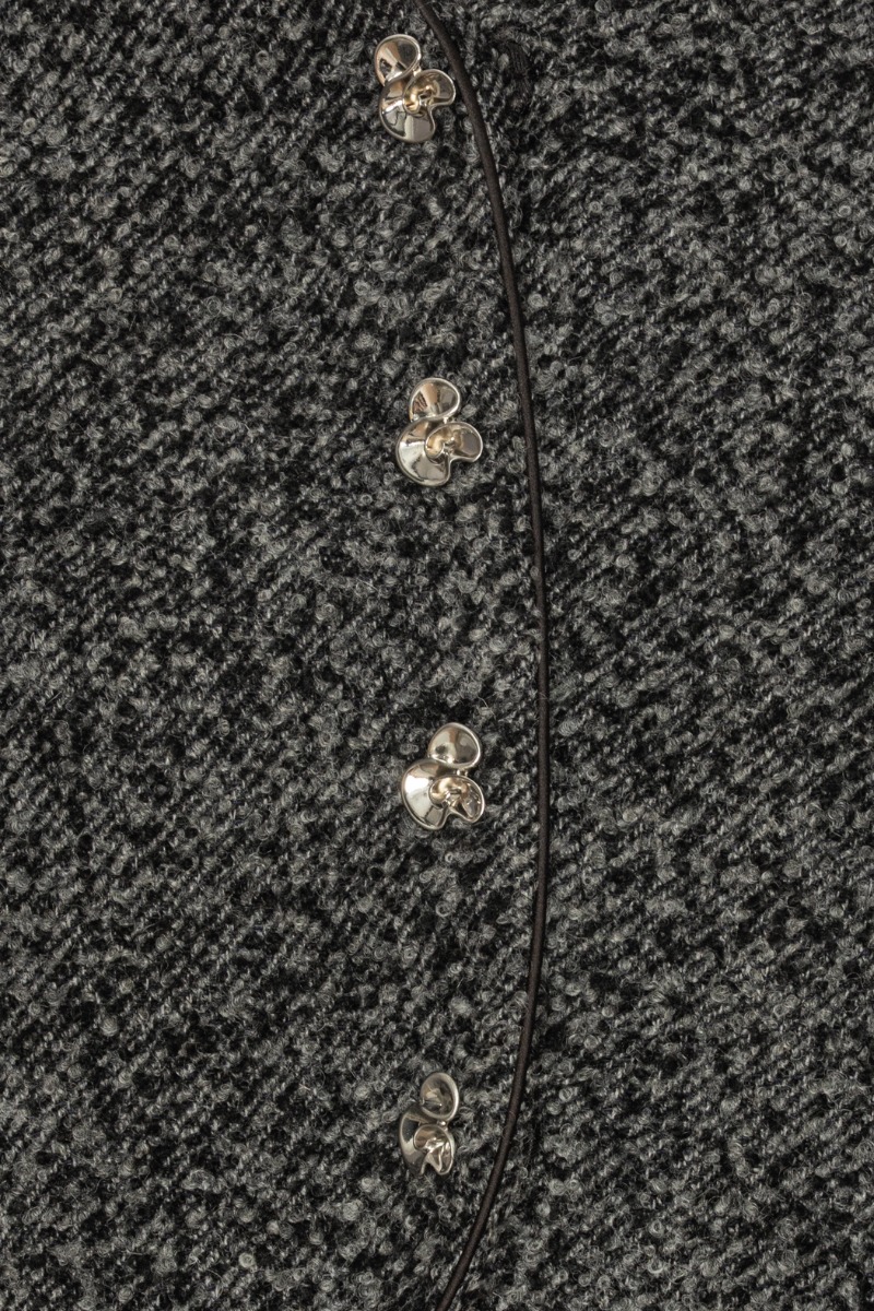 Boucle Short Jacket Dark Grey - ROTATE Birger Christensen