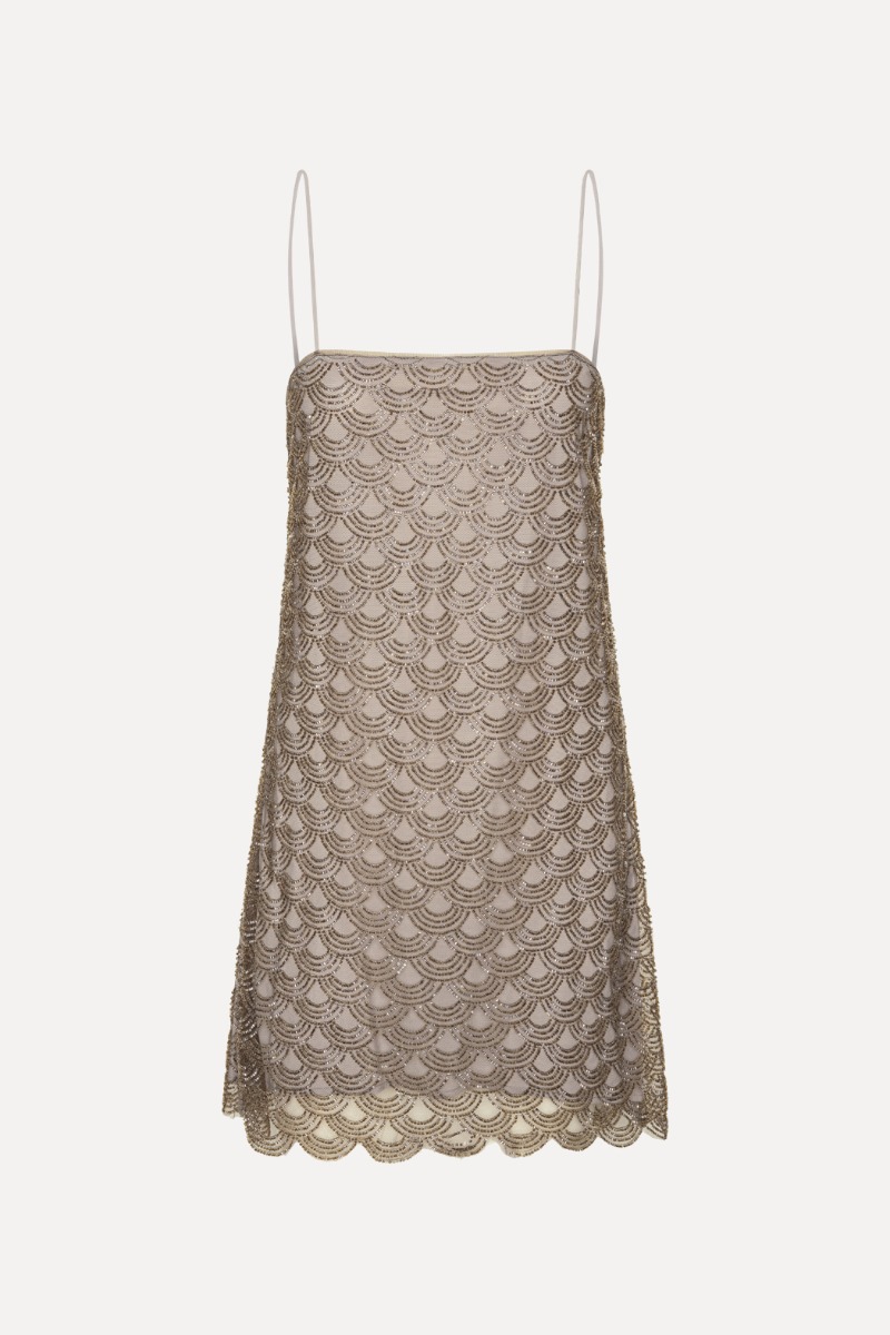 sequin scallop mini dress Jovani Scallop-Hem Short Glitter Hoco Dress 40922 Royal / 00