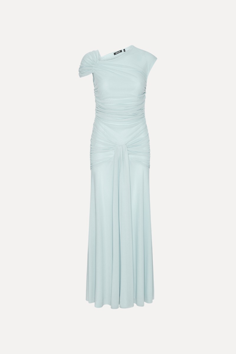 Maxi Asymmetric Dress Light Blue - ROTATE Birger Christensen