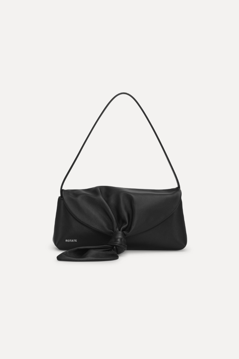 バッグ 2000s Drape leather shoulder bag The Drape Bag Black Leather - ROTATE Birger Christensen