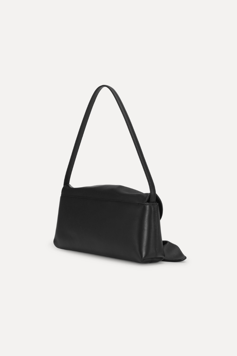 (im) perf. Silk Drape Knit / Black 新品未使用 The Drape Bag Black Leather - ROTATE Birger Christensen