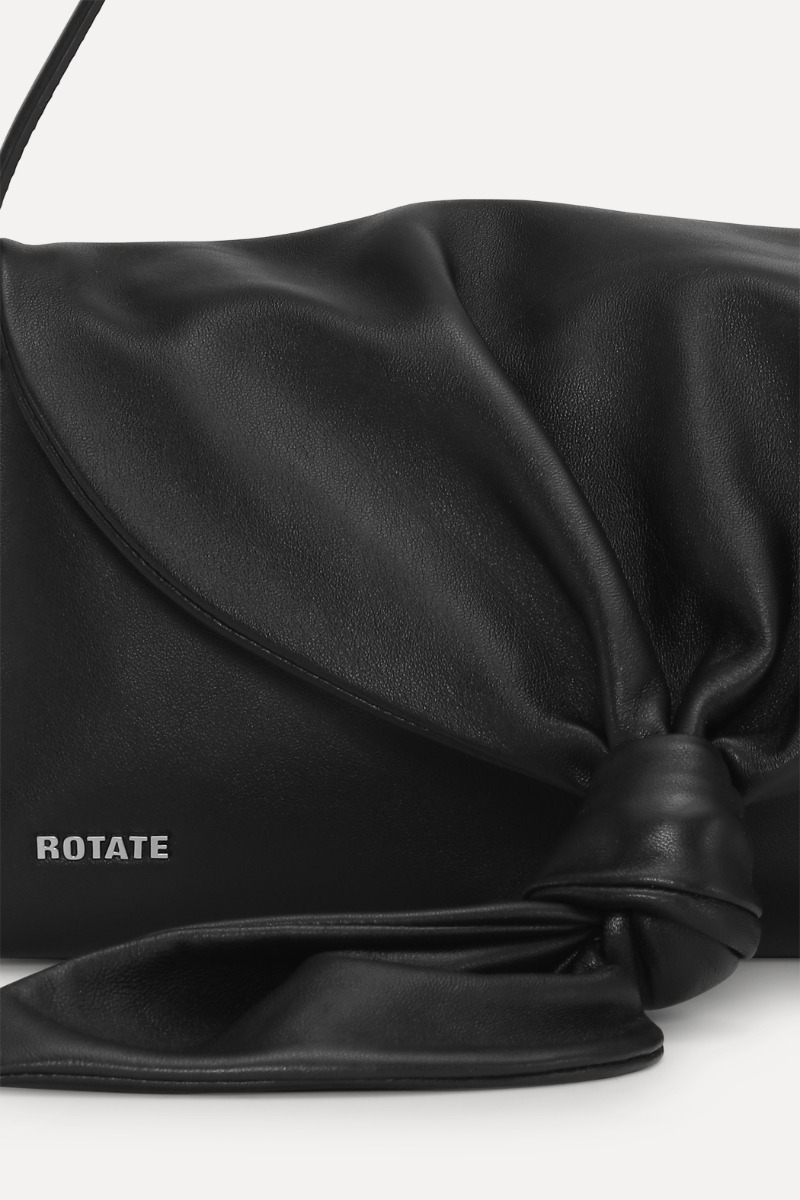 バッグ 2000s Drape leather shoulder bag The Drape Bag Black Leather - ROTATE Birger Christensen