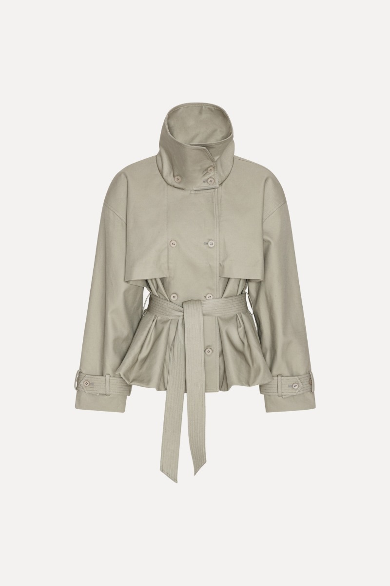 Short Trench Coat Aluminum - ROTATE Birger Christensen