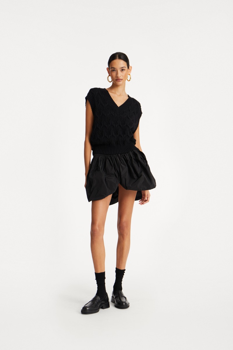 RW BALLOON SKIRT ブラック S Mini Balloon Skirt Black - ROTATE Birger Christensen