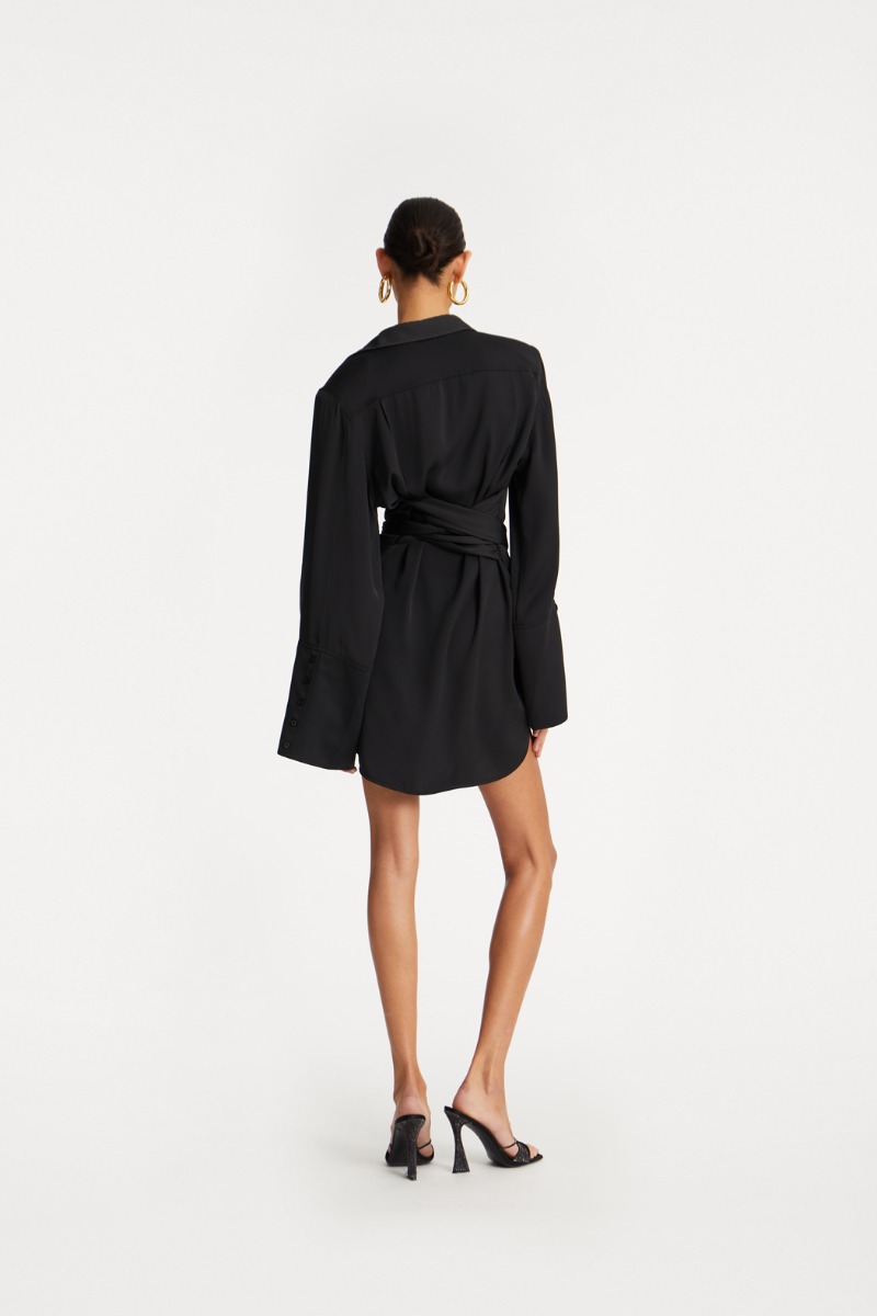 black satin t shirt dress SATIN BIAS MAXI TEE DRESS | BLACK  THIRD FORM