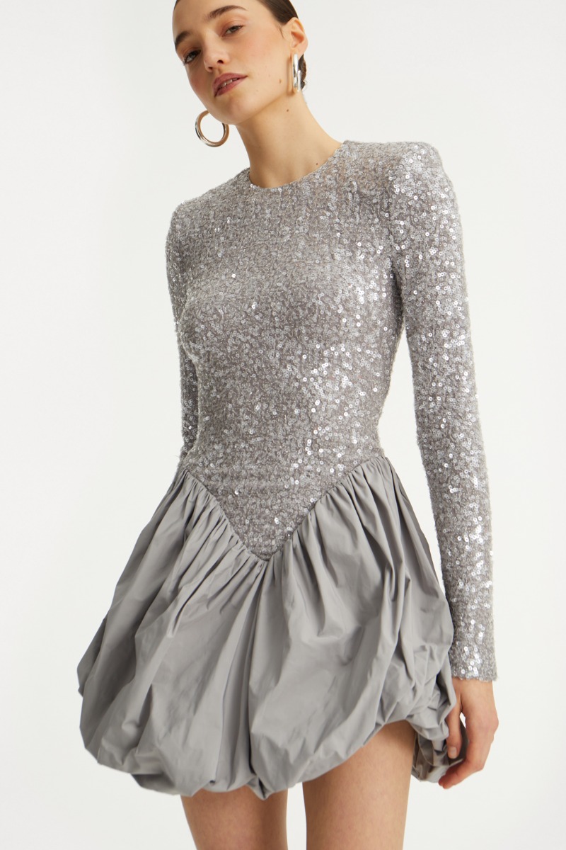 grey sequin mini dress Miss Me Sequin Mini Dress | SILVER | Womens