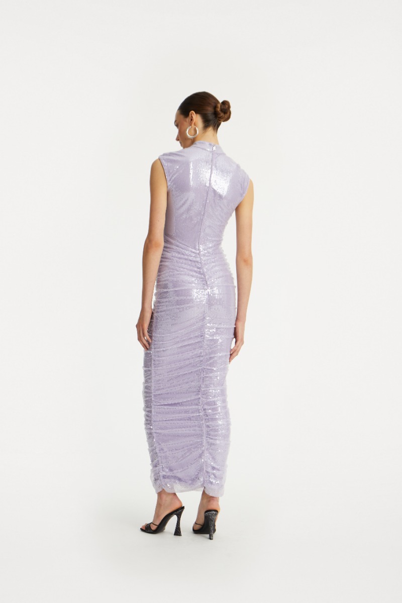 purple sequin midi dress Buy Love & Roses Purple Sequin Flute Sleeve Midi Dress from Next USA