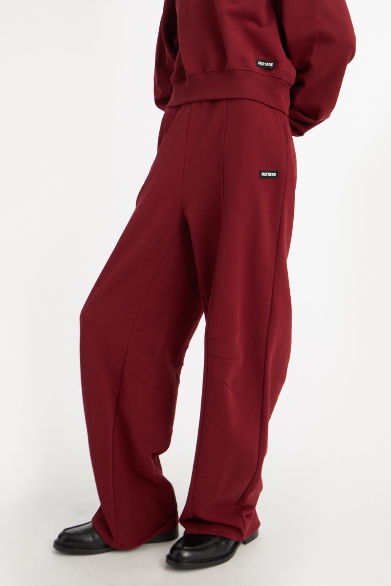 Terry Back Sweatpants Bordeaux - ROTATE Birger Christensen