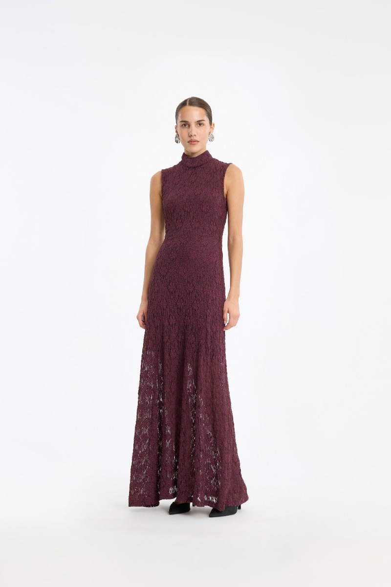 rotate birger christensen lace maxi dress ROTATE Lace Open Back Dress | Designers > Maxi Dress | White | 36