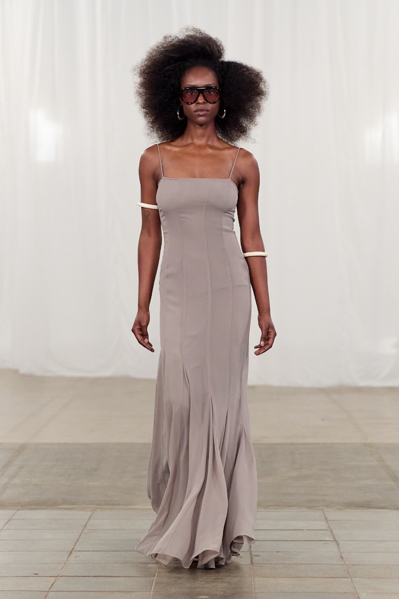 rotate chiffon maxi dress Chiffon Maxi Ruffle Dress by ROTATE