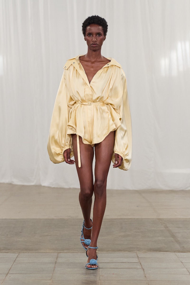 Satin Jumpsuit Yellow - ROTATE Birger Christensen